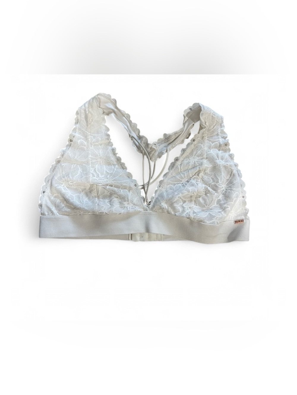 PINK Victoria's Secret Lace Bralette in Light Gray